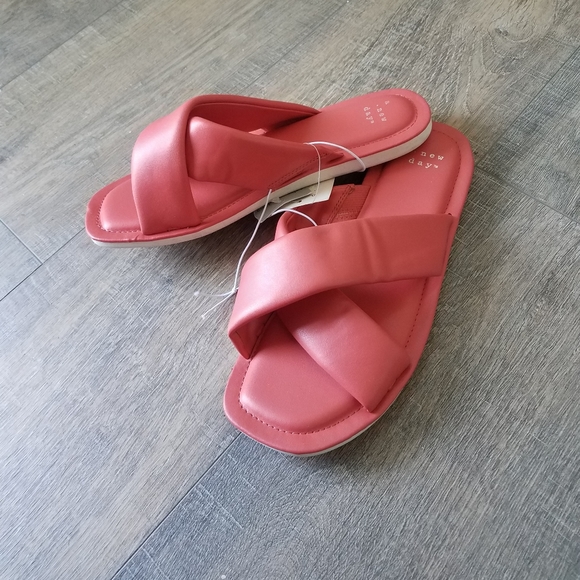 Beautiful woman's summer flats
